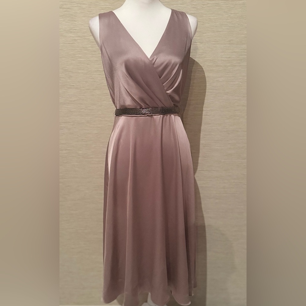 Ralph Lauren Purple One Shoulder Wrap Dress for Weddings